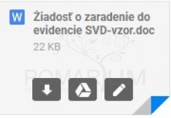 žiadosť o SVD