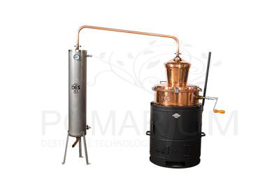 Výklopný destilačný prístroj 100L -S miesadlom